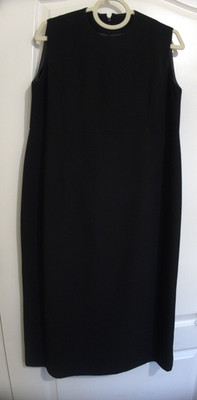 WOMEN MATERNITY STRAIGHT BLACK SLEEVELESS JUMPER CREPE size m