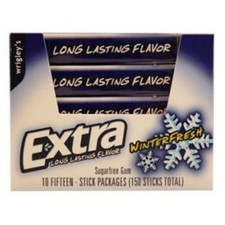 Wrigley's Extra Polar Ice Sugar Free Gum - 15ct Pack Pack of 10