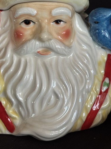 Studio Nova ~WOODLAND HOLLY  SANTA~ CHRISTMAS Creamer/ Sugar Bowl   NEW IN BOX - Picture 15 of 24