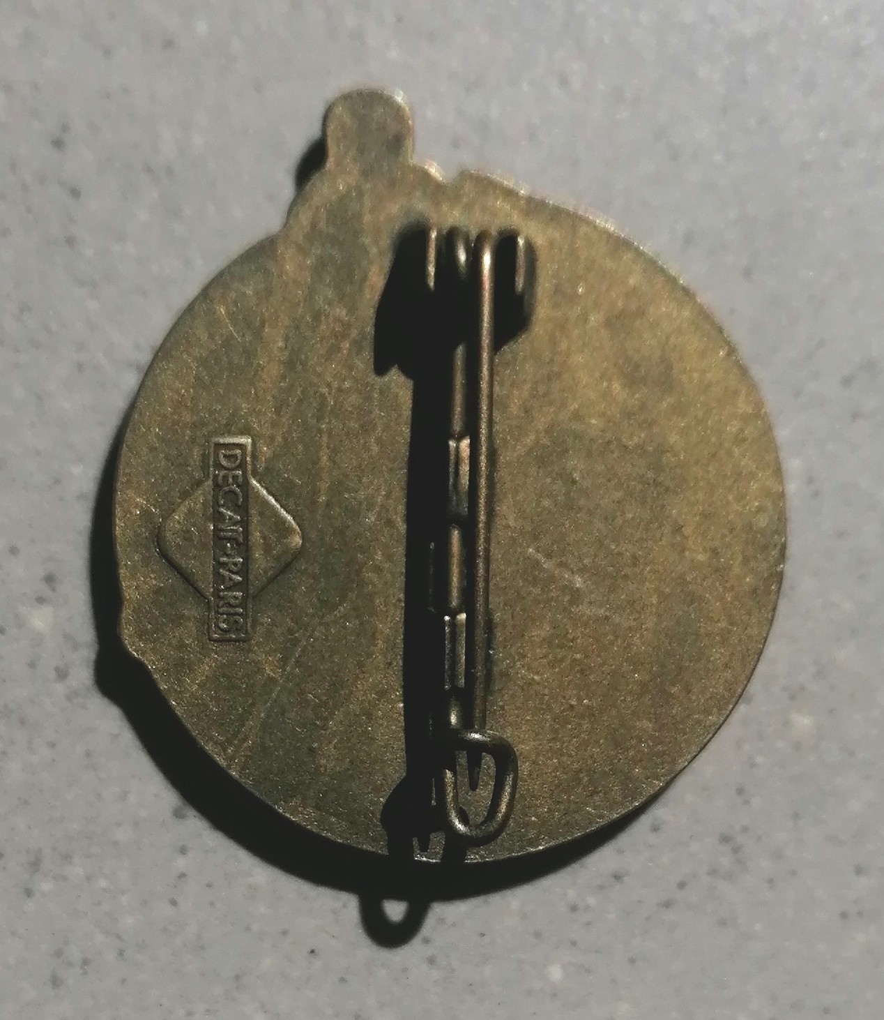 Ski CLUB MEDITERRANEAN "LE TRIDENT" Patent Level Ski Medal Brooch Badge 