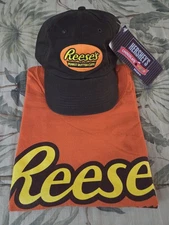 Hershey's Reese's Peanut Butter Cups adjustable HAT & XXL SHIRT new