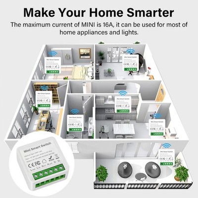 Intelligenter WiFi-Schalter WEISS WiFi-Modul Intelligenter WiFi-Schalter