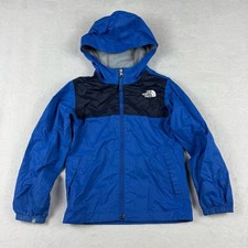 The North Face Boys ZIPLINE RAIN JACKET Hooded Windbreaker Jacket Kids size XS 6