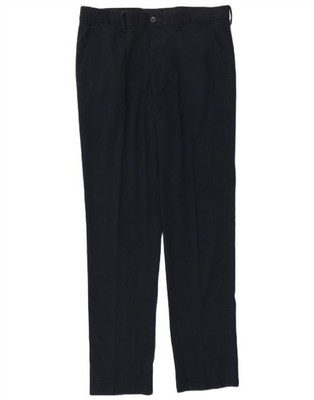 Marks & Spencer Herren Slim Chino Hose W32 L30 Navy Blau Polyester BT14