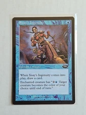 Sisay's Ingenuity - Planeshift - LP - MTG Magic - Common - Enchant Creature 