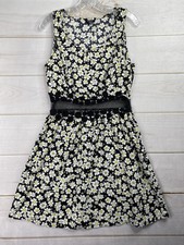 Rhapsody Dress Jr XL Daisies Mesh Waist Detail Cottagecore Lightweight Summer