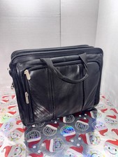 Genuine Leather Black Compaq Computer Laptop Case Shoulder Bag Satchel