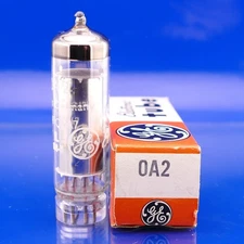 One GE 0A2 Tube NOS NIB Voltage Regulator Germany Mfg.  Strong TV-7 Results