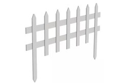 18 In. H 36 In. W White Wood Picket Garden Fence