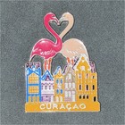 Lily & James Collection Curaçao Flamingo Heart Enamel Souvenir Pin — photo 1