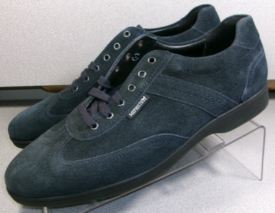 NP#64261 MMDF20 MEN SHOE 9 M (EURO 8.5) NAVY SUEDE LACE-UP BY MEPHISTO