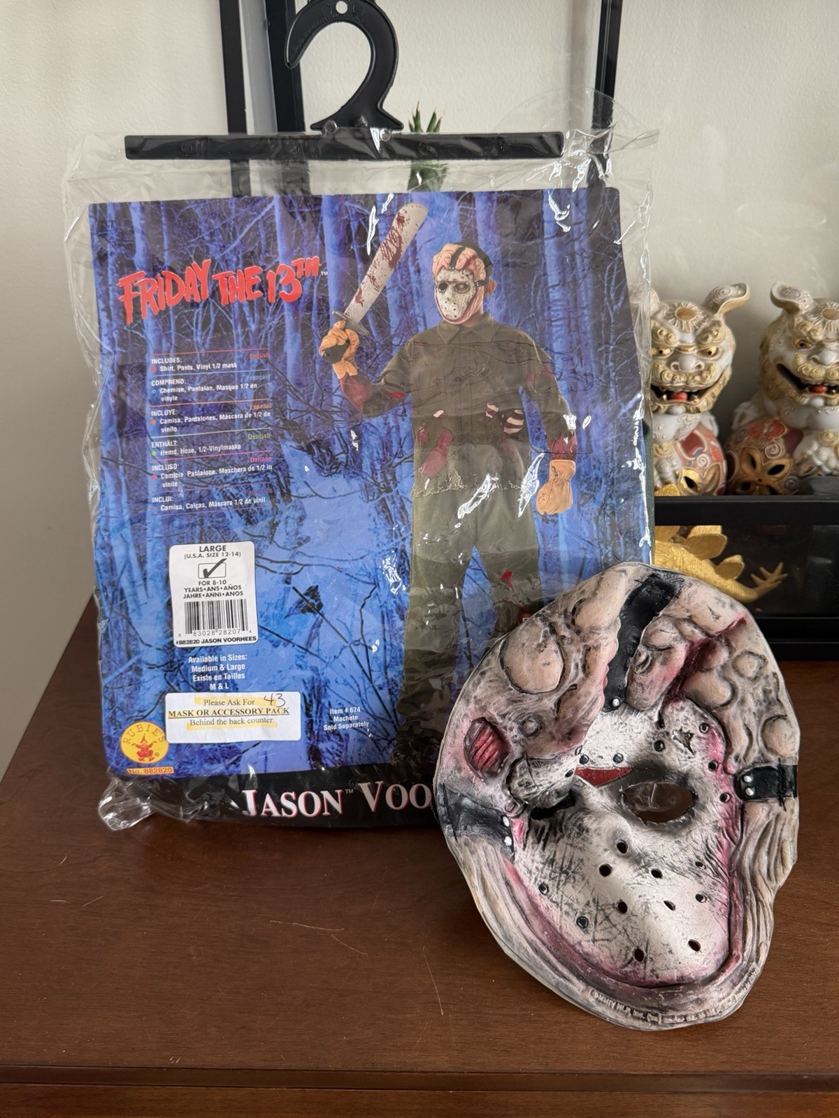 VTG Rubies Kids Large Friday the 13th Costume Jason Voorhees