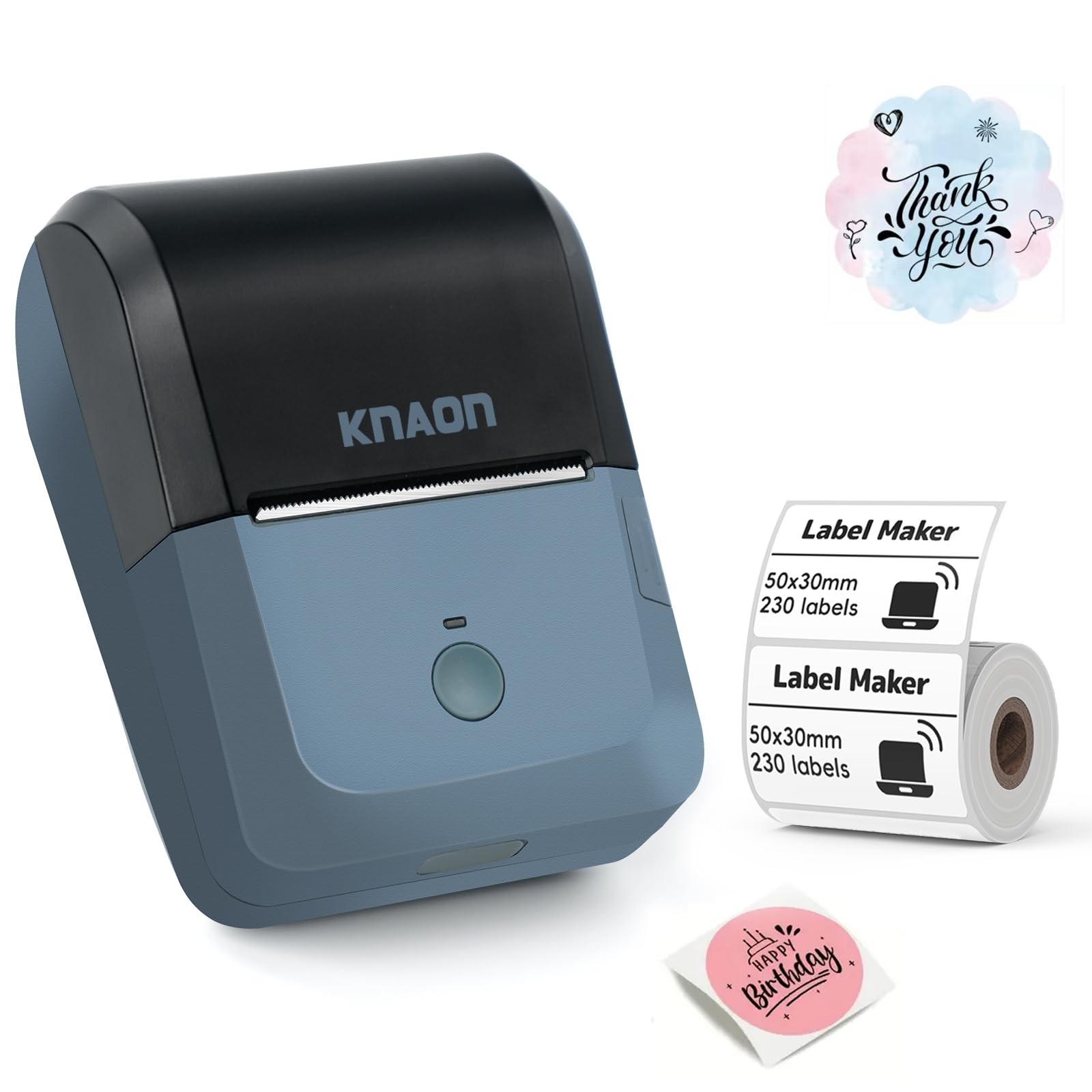 Bluetooth Thermal Label Maker Y50P with Tape - Portable Sticker Printer