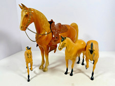 Vintage Breyer Western Horse Hartland Buckskin Family Set of 4