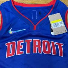 Detroit Pistons NBA 75th Annivesary Nike Swingman Jersey Icon Edition Small 40
