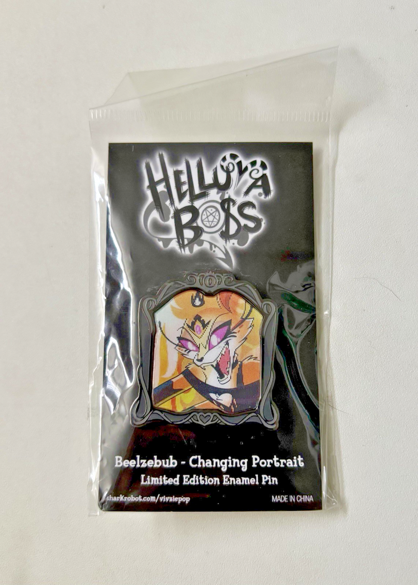 NEW 2023 Helluva Boss BEELZEBUB PORTRAIT Lenticular Changing Pin