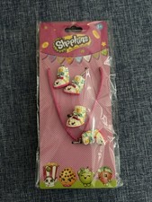    Shopkins Kids Girls Jewelry Set Boots Necklace, Ring  Earrings