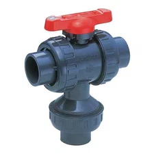 ASAHI 2511025 2-1/2" Thread PVC Ball Valve 2-Way