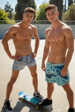 Male Model Photo Print Muscular Handsome Shirtless Hunk Abs -241E