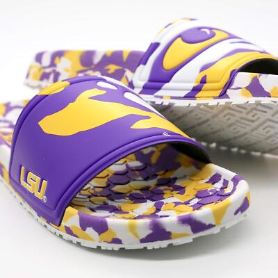 Hype Co College NCAA Men’s LSU Tigers Sandal Slides Unisex W11/M9 NWT Hype Co College NCAA Unisex LSU Tigers Sandal Slides – Fanletic main image 2