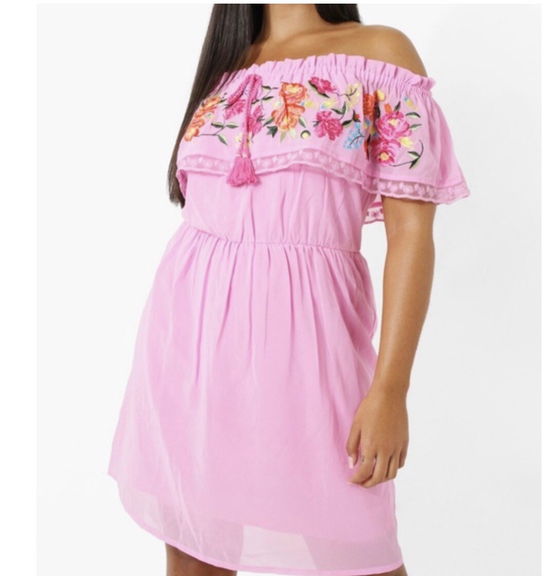 BOOHOO EMBROIDERED TASSEL DETAIL BARDOT DRESS NWT 24 | eBay BOOHOO EMBROIDERED TASSEL DETAIL BARDOT DRESS NWT 24 | eBay