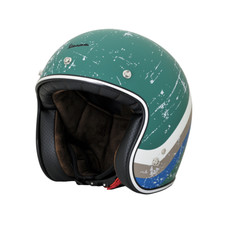 Vespa Heritage Motorrad Motorradhelm grün