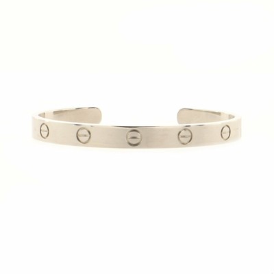Cartier Love Cuff Bracelet 18K White Gold | eBay