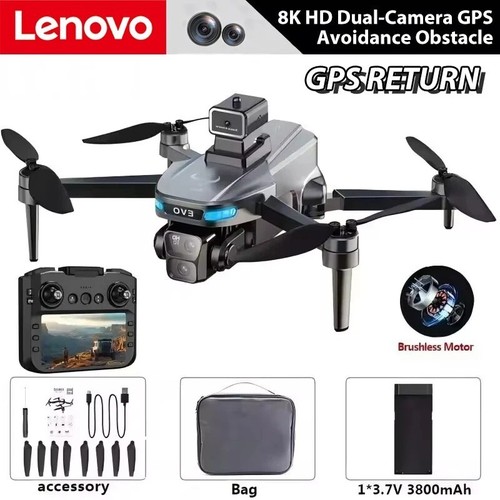 ✅ Drone Lenovo SG901 Pro 8K GPS HD Pliable Sans Balais Évitement Obstacles UAV - Bild 2 von 24