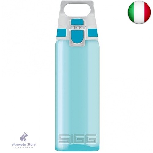 Sigg Total Color Aqua Borraccia Tritan (0,6L), Borraccia Ermetica e Priva di