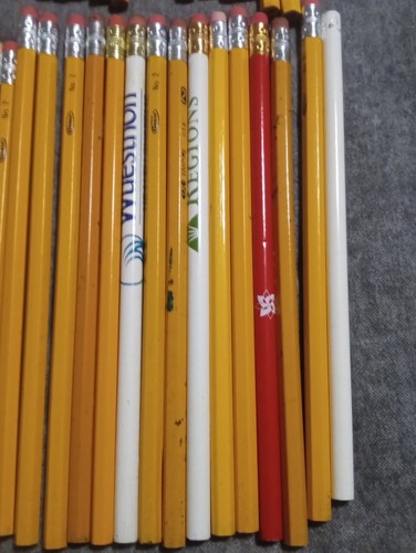 250 Vintage & Modern No. 2 Wooden Pencils Advertising, Toppers Unused NOS - Picture 17 of 22