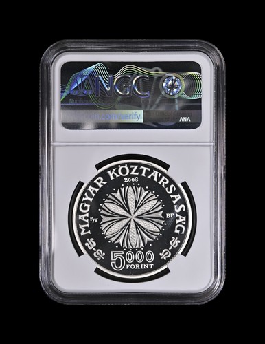 HUNGARY. 2006, 5000 Forint, Silver - NGC PF70 - Top Pop 🥇 Bela Bartok - Picture 4 of 5