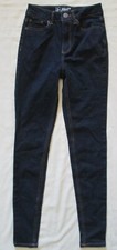No Boundaries NoBo High Rise Skinny Jeans DARK BLUE Stretch Denim Jr 3  NICE