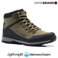 MENS MEMORY FOAM WALKING HIKING CASUAL THERMAL WINTER ANKLE BOOTS TRAINERS SIZE