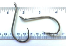 50 GT 8299 2X strength Black Chrome Octopus Fish Hooks size 9/0