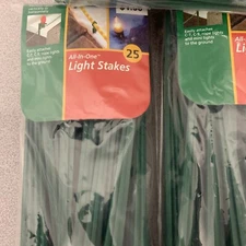 Lites Up All-in-One Light Stakes 25pc For Propping Up Strings Of Christmas Lites