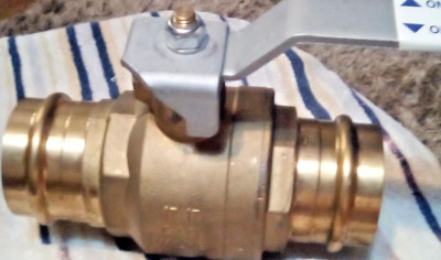 2 1/2inch BRASS CIM PRESS BALL VALVE