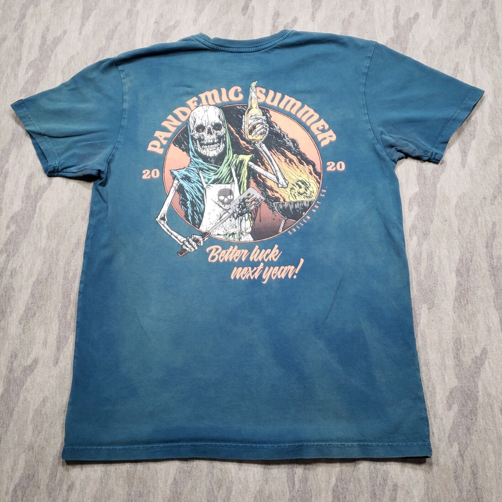 Sullen Art Shirt Mens Medium Blue 2020 Pandemic S… - image 10