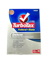 TurboTax Deluxe Federal+State Tax Year 2007 For Windows & MAC