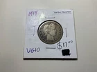 1915 United States Barber Quarter 25c