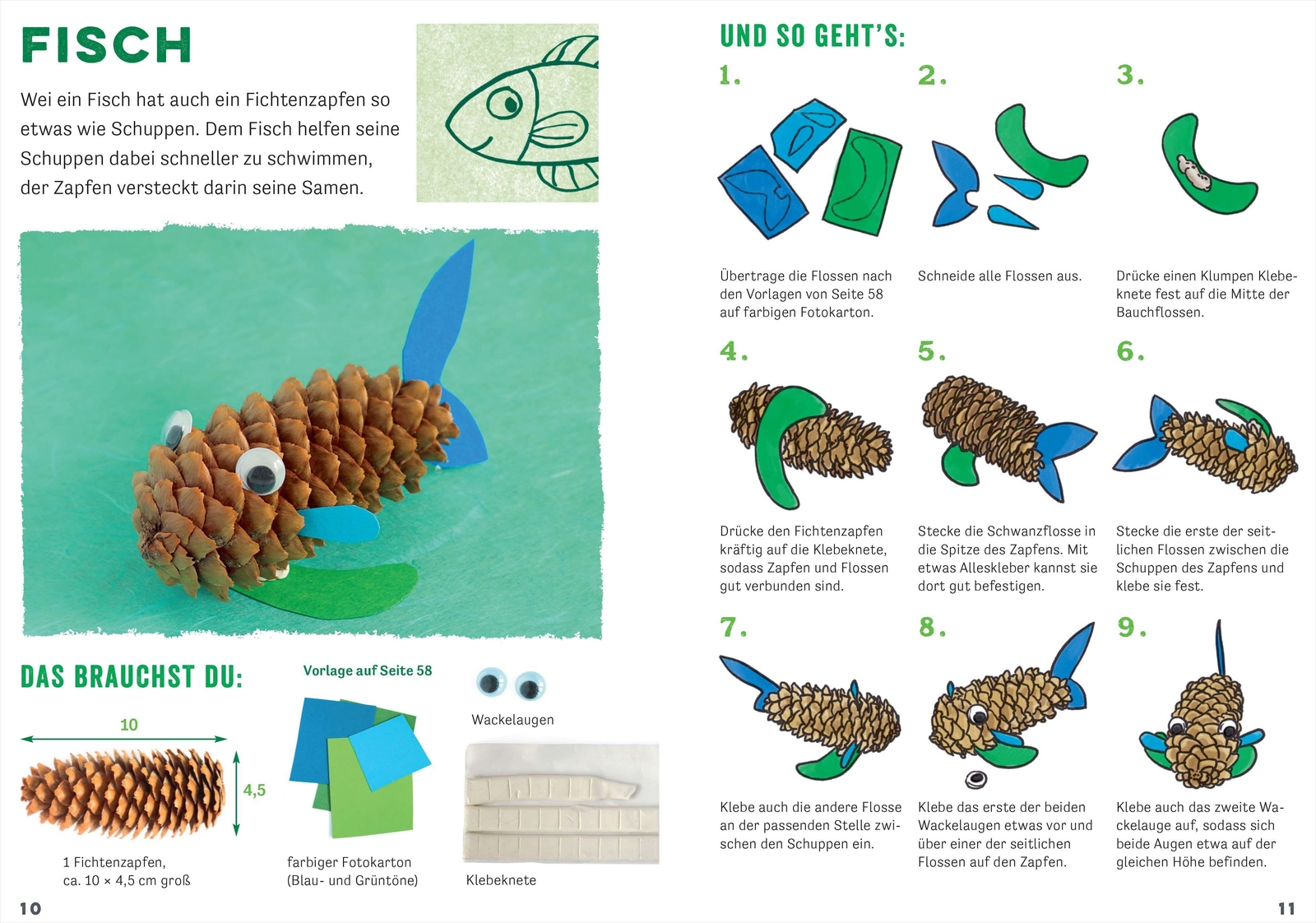 Thumbnail - Lustige Zapfenfiguren Für Kleine Künstler. Das Bastelbuch Mit 24
