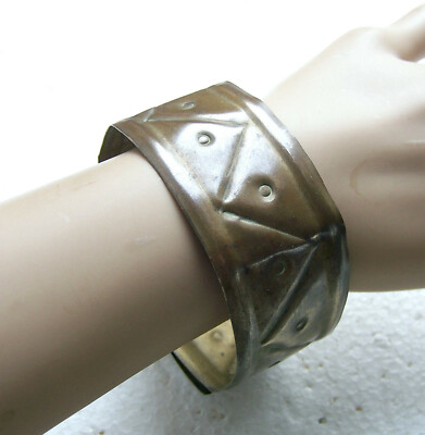 Art Deco Game of Thrones cuff bracelet antiqued brass NO US CUSTOMS FEES