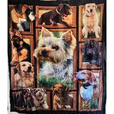 Multiple Breeds of Dogs Sherpa Throw, Sherpa Blanket, Dogs, Dog Lovers