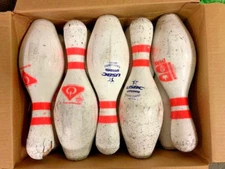Used Case of  Bowling Pins (1 Case of 10 used pins) Great Target Practice!!