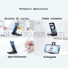 RXU Supporto Metallico Per Telefono Da Scrivania – Oro/Rosa Oro – Design A Linea Unica, Senza Giunture