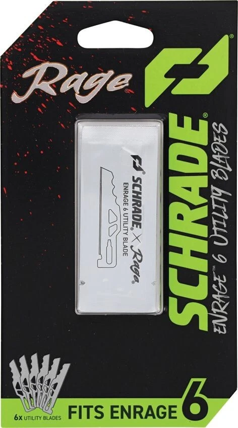 Paquete de seis cuchillas utilitarias de repuesto adicionales Schrade para cuchillo Enrage 6 Foto 2 de 3