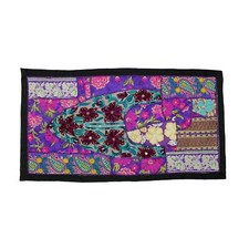 Vintage Embroidered Patchwork Indian Tent Decoration Tapestry Wall Hanging An