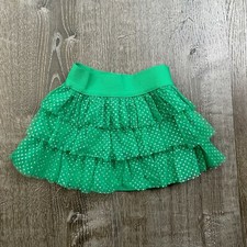 St Patrick's Girls Tutu Skirt Pull On Sparkle Green Holiday Size 12 Months