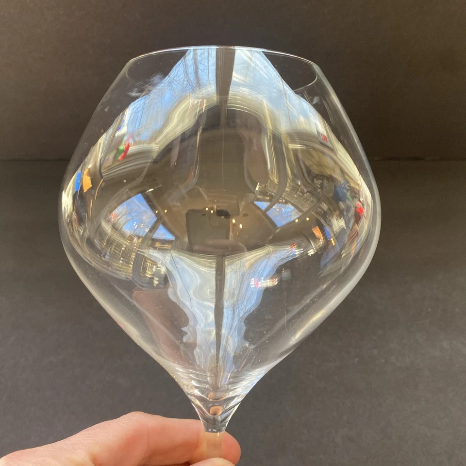 Vaso soplado a mano Leonardo vino tinto burdeos 10" cuenco bulboso 28 OZ borgoña Foto 4 de 4