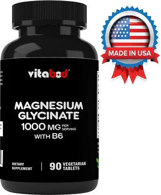 Glicinato De Magnesio De Maxima Potencia 1000 Mg, 90Capsulas