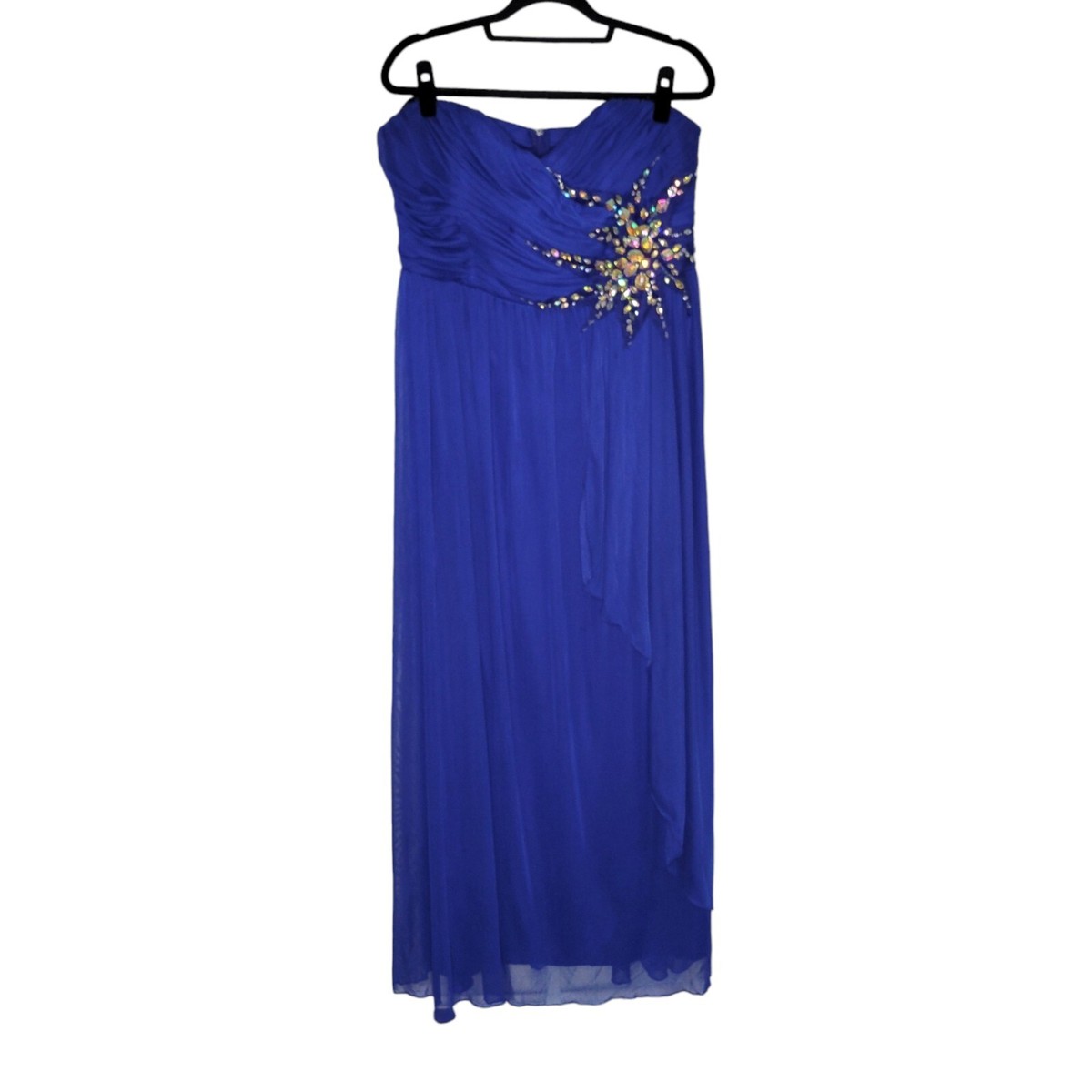 Dresses by Deb Women's Strapless Embellished Evening Maxi Dress Size 18 Blue | eBay Dresses by Deb Women's Strapless Embellished Evening Maxi Dress Size 18 Blue | eBay